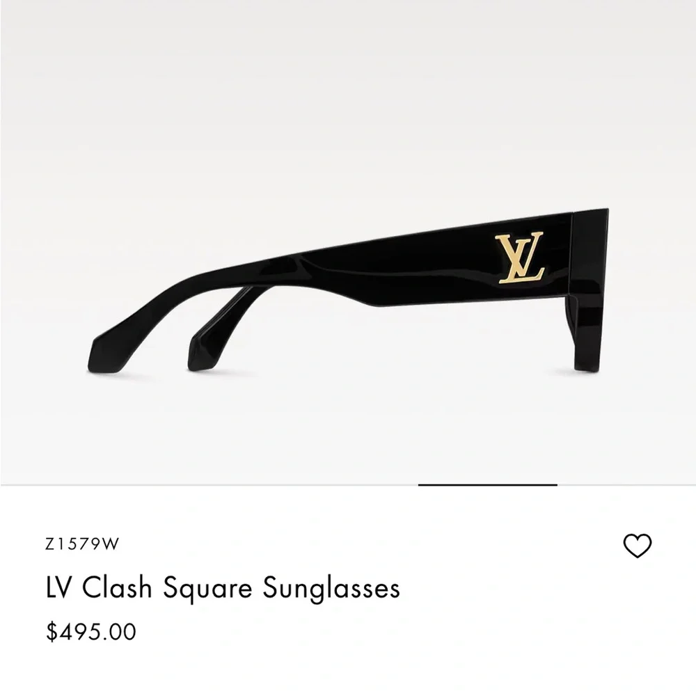 Louis Vuitton Black Square Sunglasses Bold Design - Picture 3 of 10